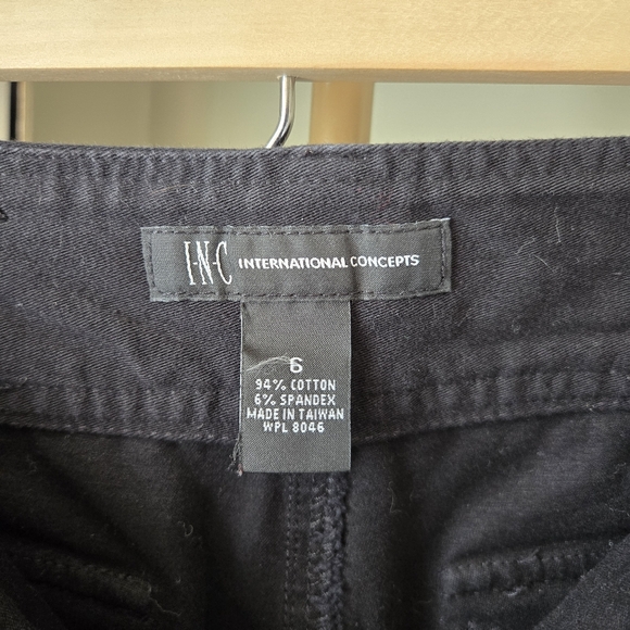 I-N-C International Concepts Bermuda shorts sz 6 Black - Picture 5 of 5